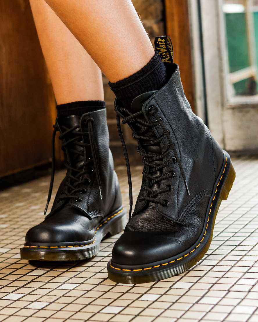 Dr. Martens Stivale stringati 1460 Pascal in pelle Virginia neri - Image 2