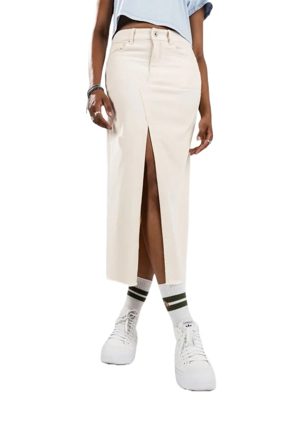 24Colours Gonna lunga in cotone 70755 Beige