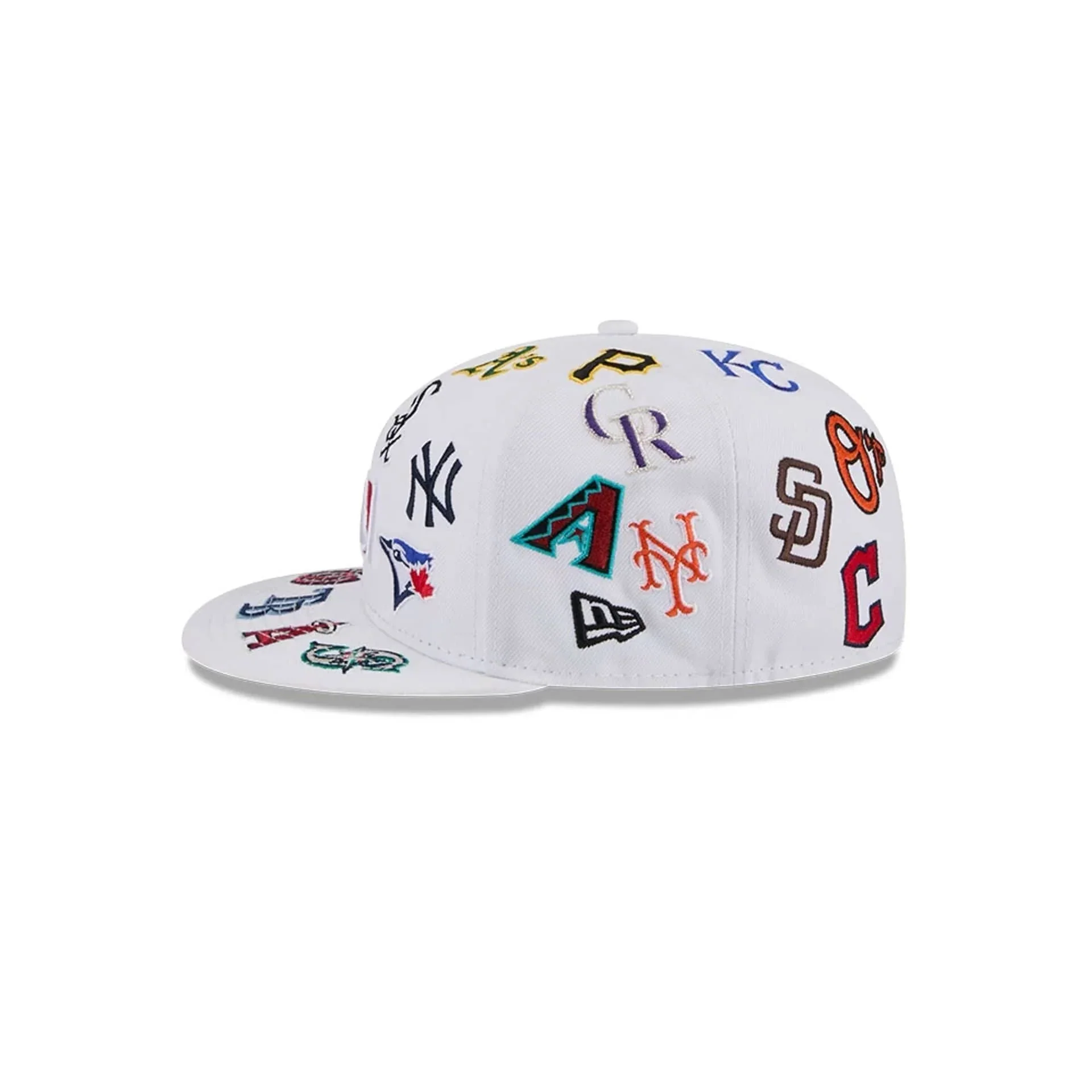 New Era Cappello unisex 59FIFTY Fitted MLB All Over bianca - Image 3