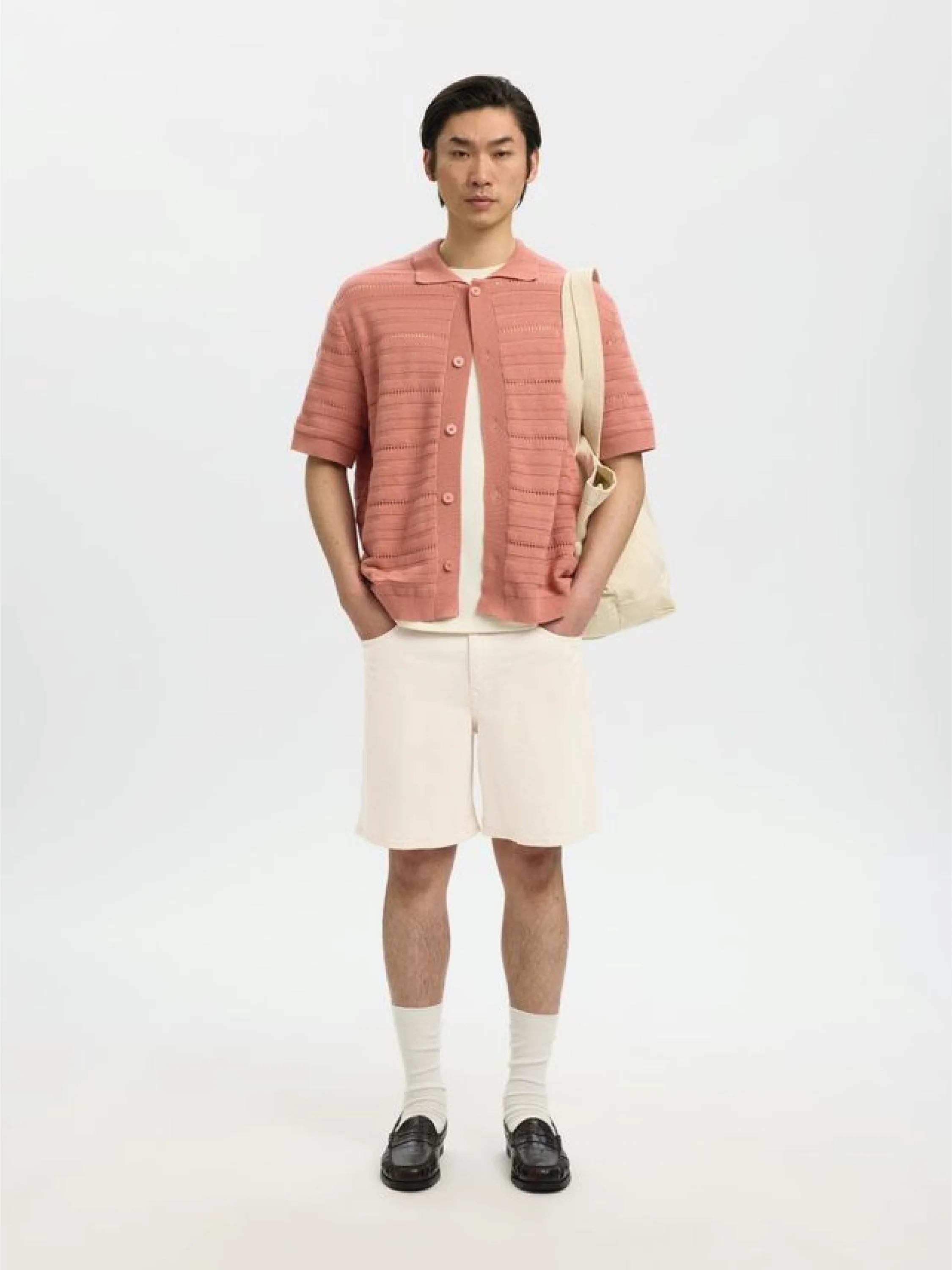 Selected Pantaloncino da uomo Alex ecrù - Image 3