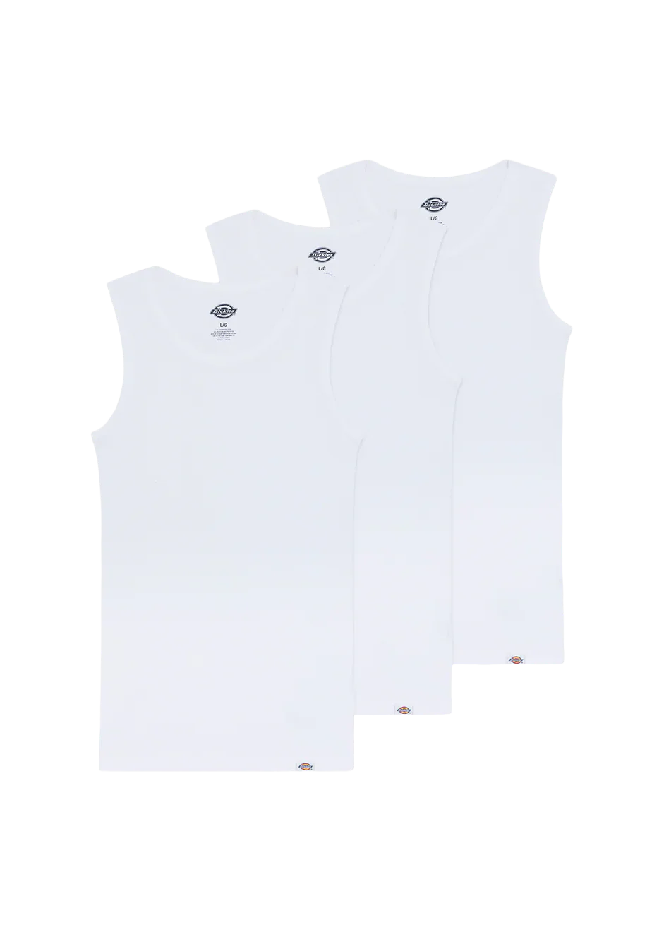 Dickies Canotta da uomo Amsterdam 3 Pack bianca