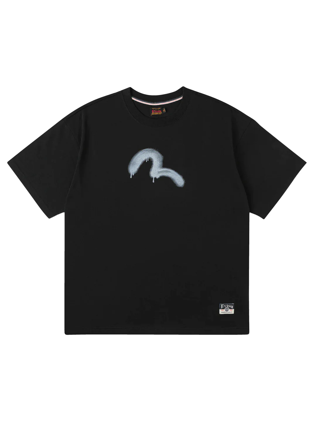 Evisu T-Shirt da uomo manica corta Angel & Graffiti