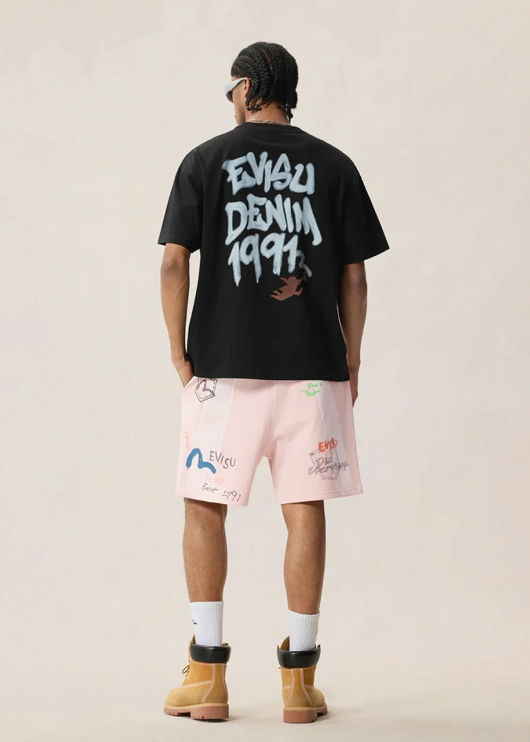 Evisu T-Shirt da uomo manica corta Angel & Graffiti - Image 4