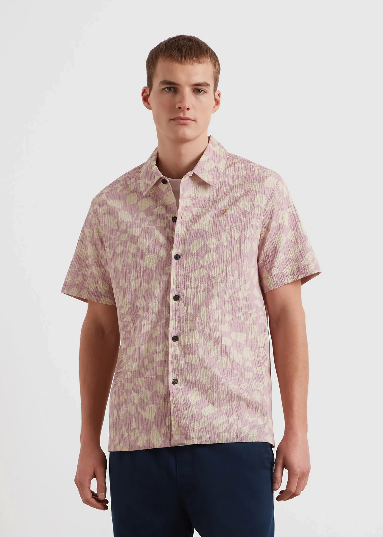 Farah Camicia fantasia da uomo manica corta Angelo Optical - Image 2