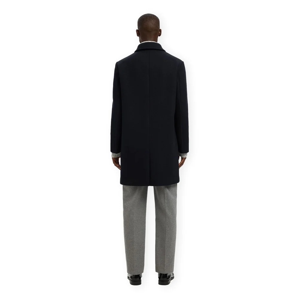 Selected Cappotto in lana da uomo Archive blu - Image 4