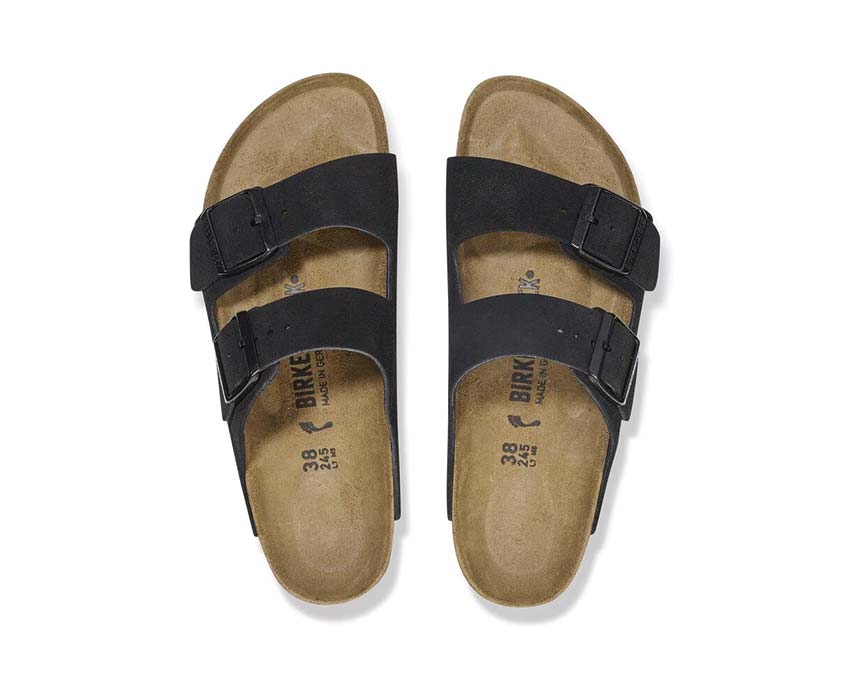 Birkenstock Sandalo unisex in camoscio Arizona nero (Calzata Stretta) - Image 6