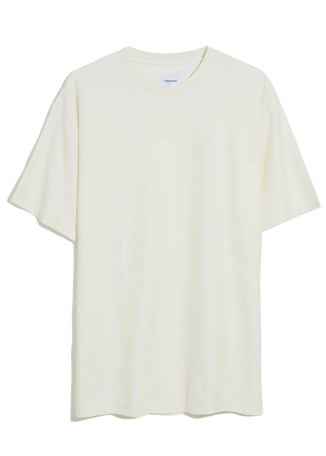 Farah T-Shirt da uomo manica corta Ashcombe panna
