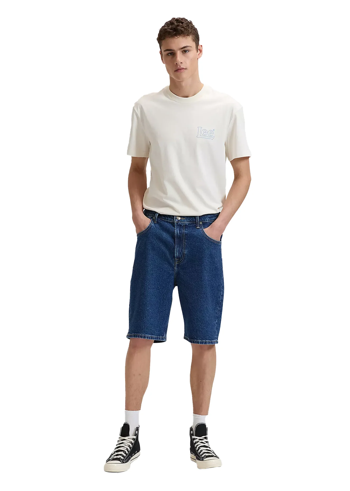Lee Pantaloncino di jeans da uomo Asher Loose - Image 3