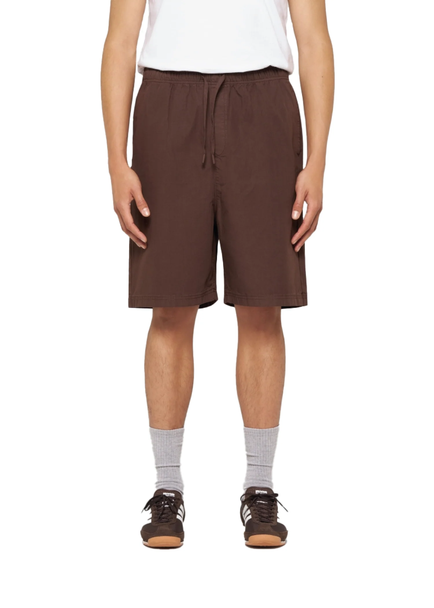 Edwin Pantaloncino con elastico Avalon marrone - Image 3
