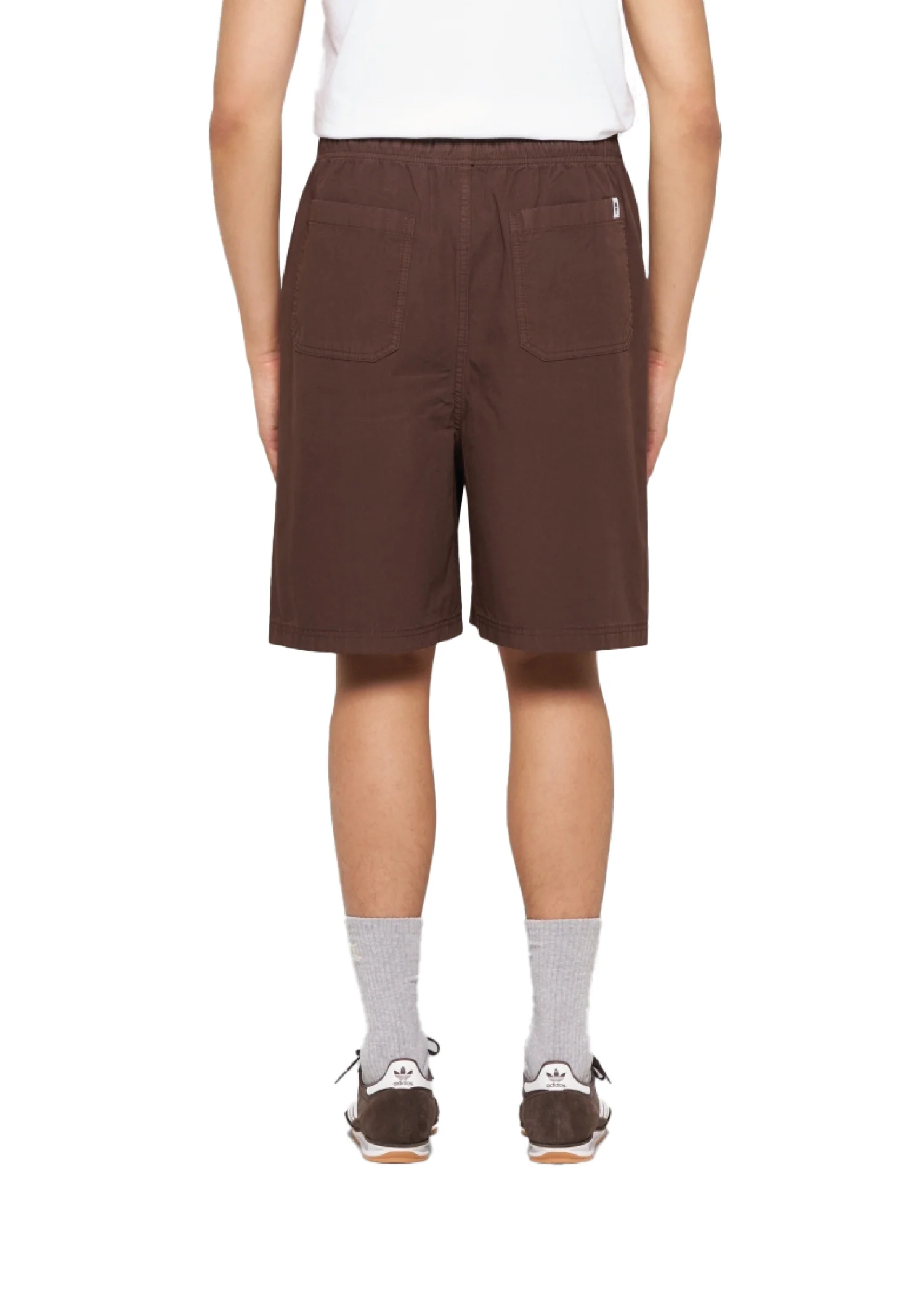 Edwin Pantaloncino con elastico Avalon marrone - Image 4