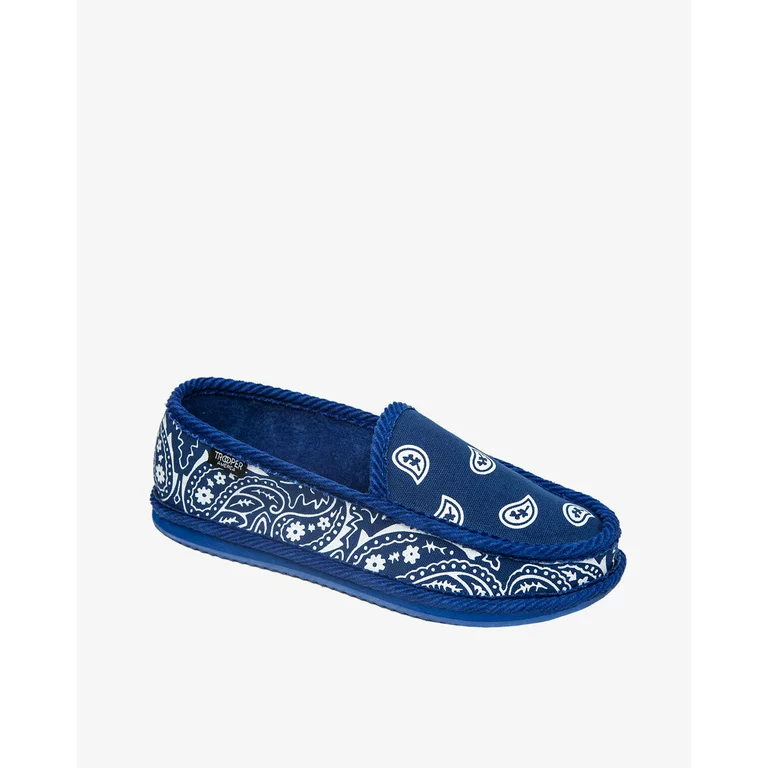 Trooper Scarpe unisex slip on Bandana Paisley blu royal - Image 3