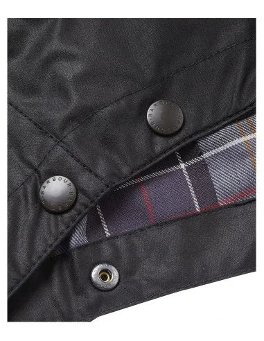 Barbour Cappuccio in cotone cerato Uomo Waxed Nero - Image 3