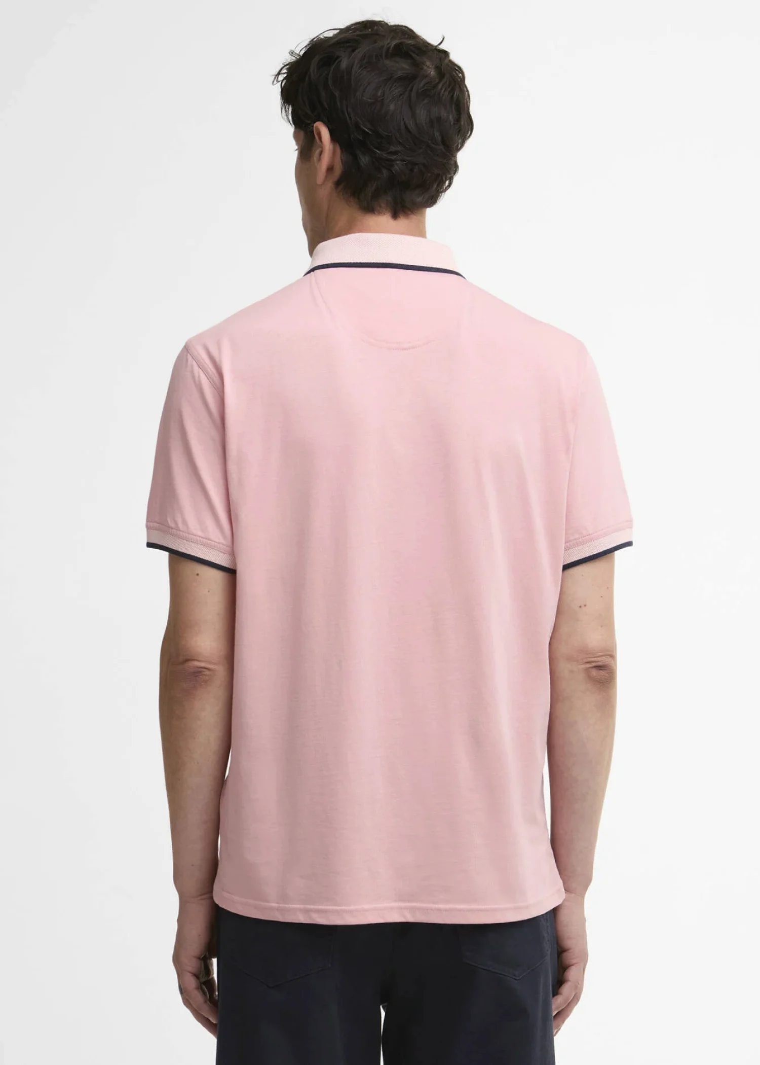 Barbour Polo da uomo manica corta Cornsay rosa - Image 2