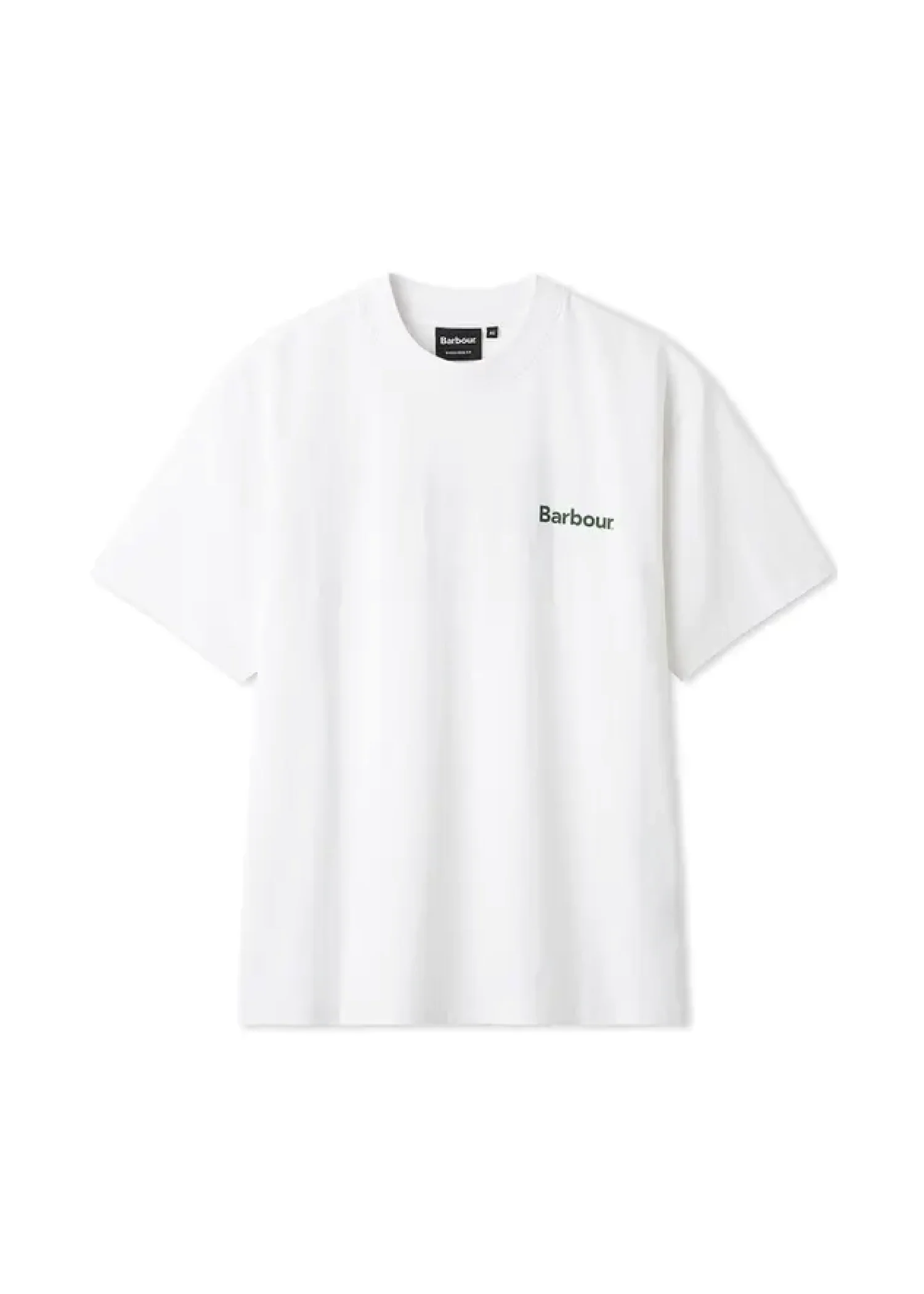 Barbour T-Shirt da uomo manica corta Crossby Archive bianca