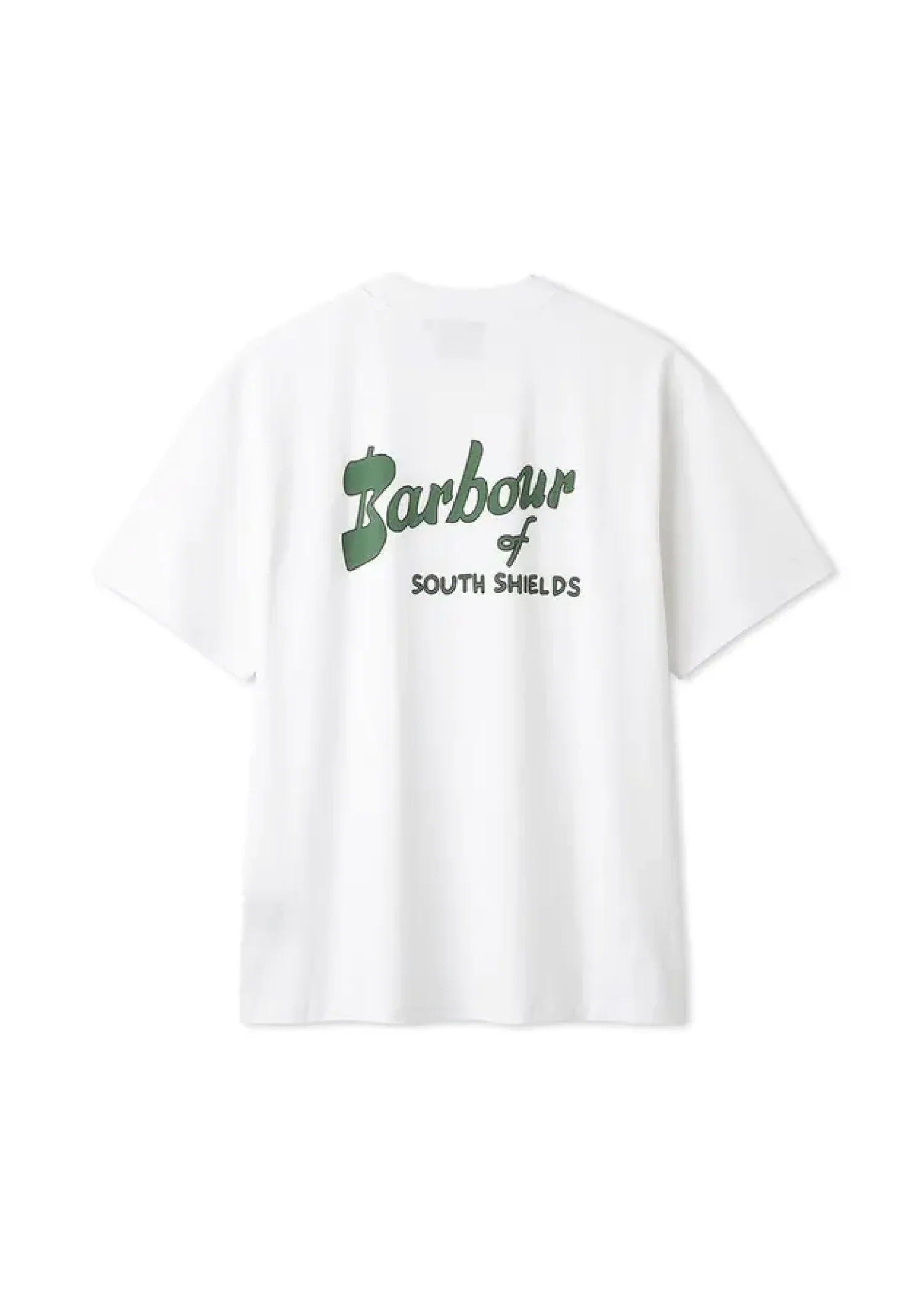 Barbour T-Shirt da uomo manica corta Crossby Archive bianca - Image 2