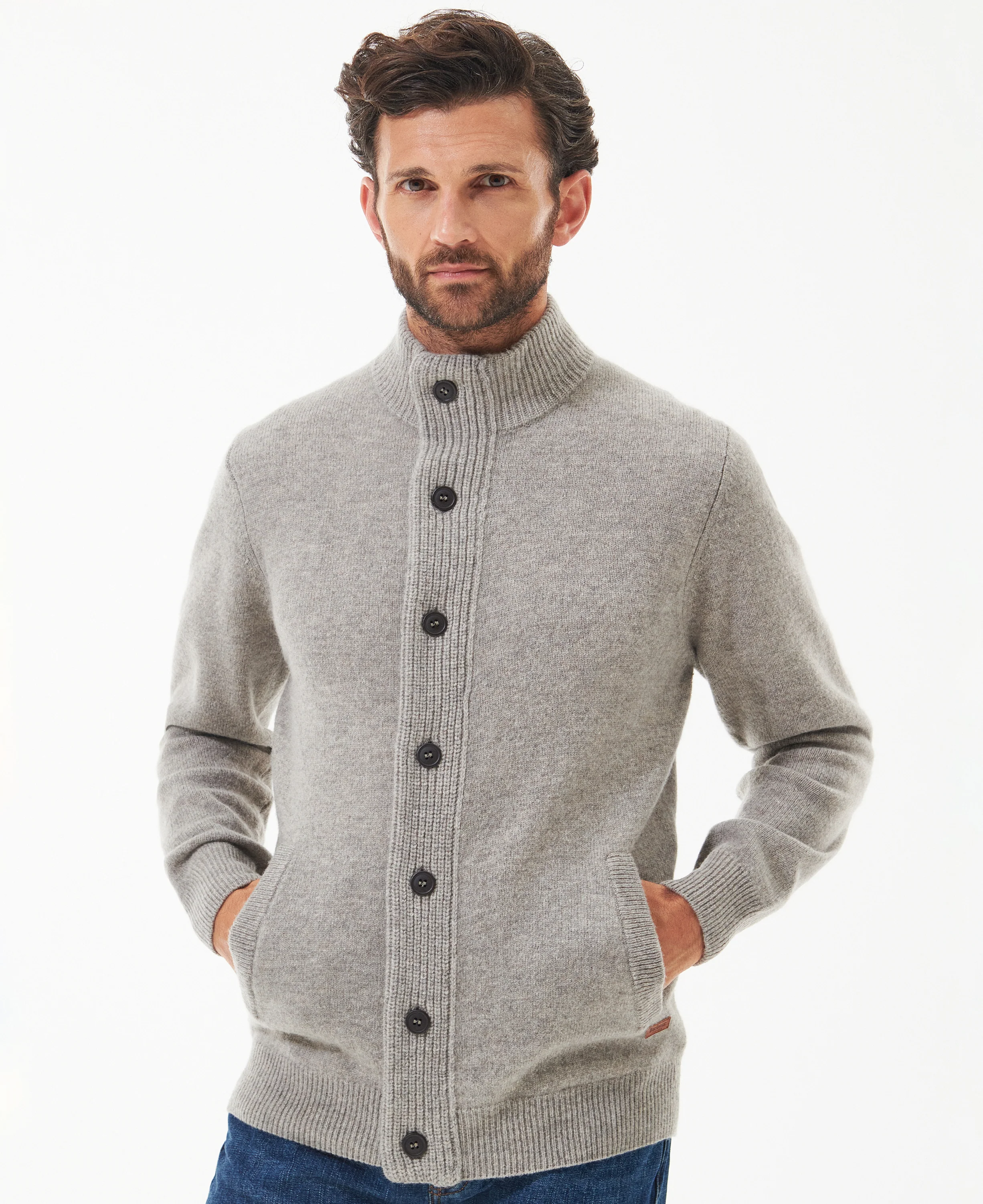 Barbour Maglione da uomo con zip Patch - Image 4