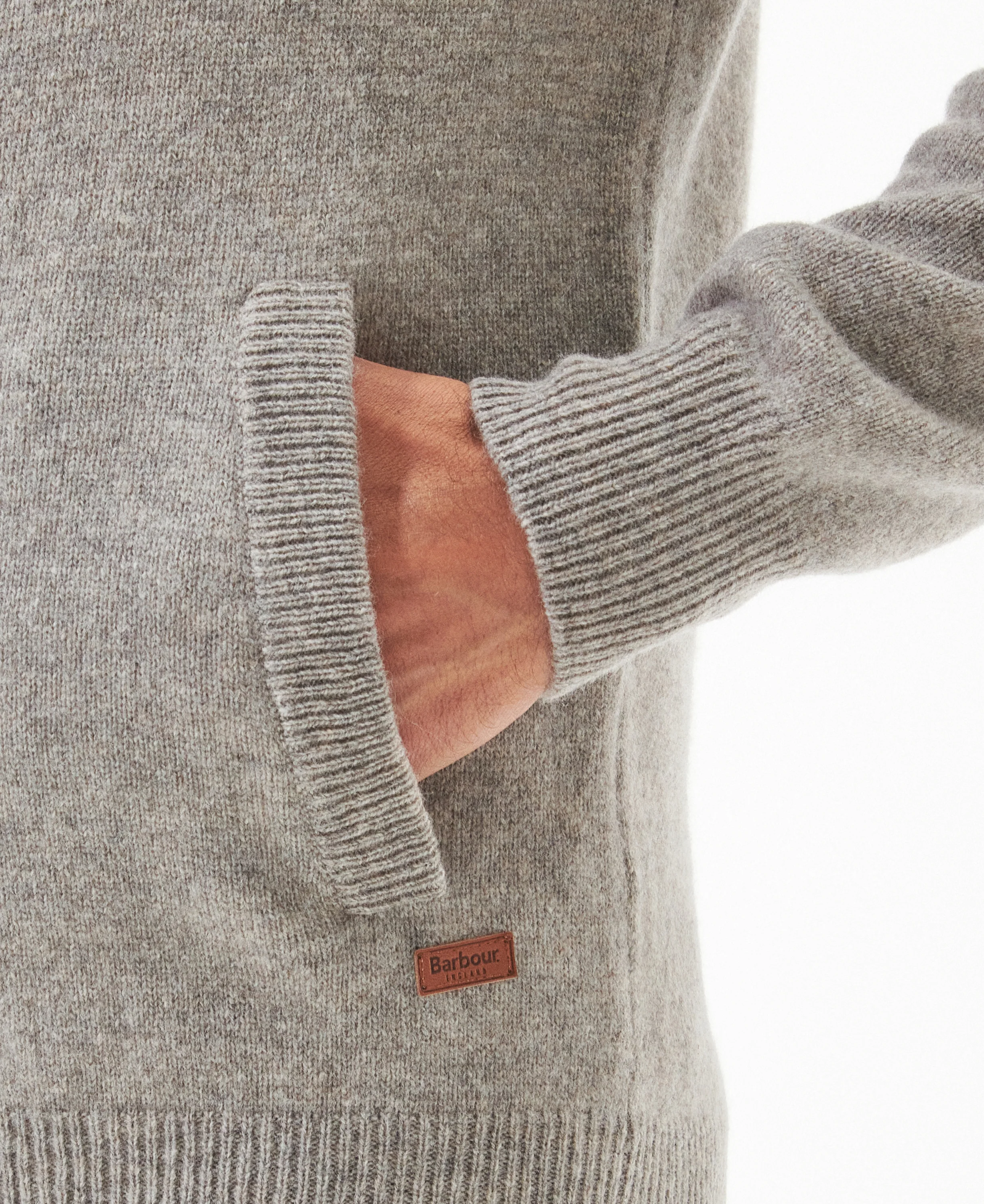 Barbour Maglione da uomo con zip Patch - Image 6