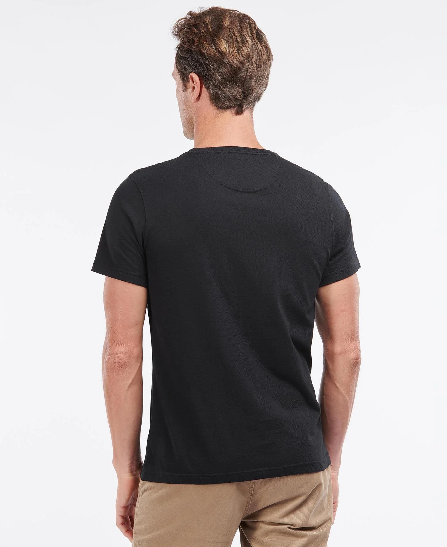Barbour T-Shirt da uomo manica corta Essential nera - Image 3