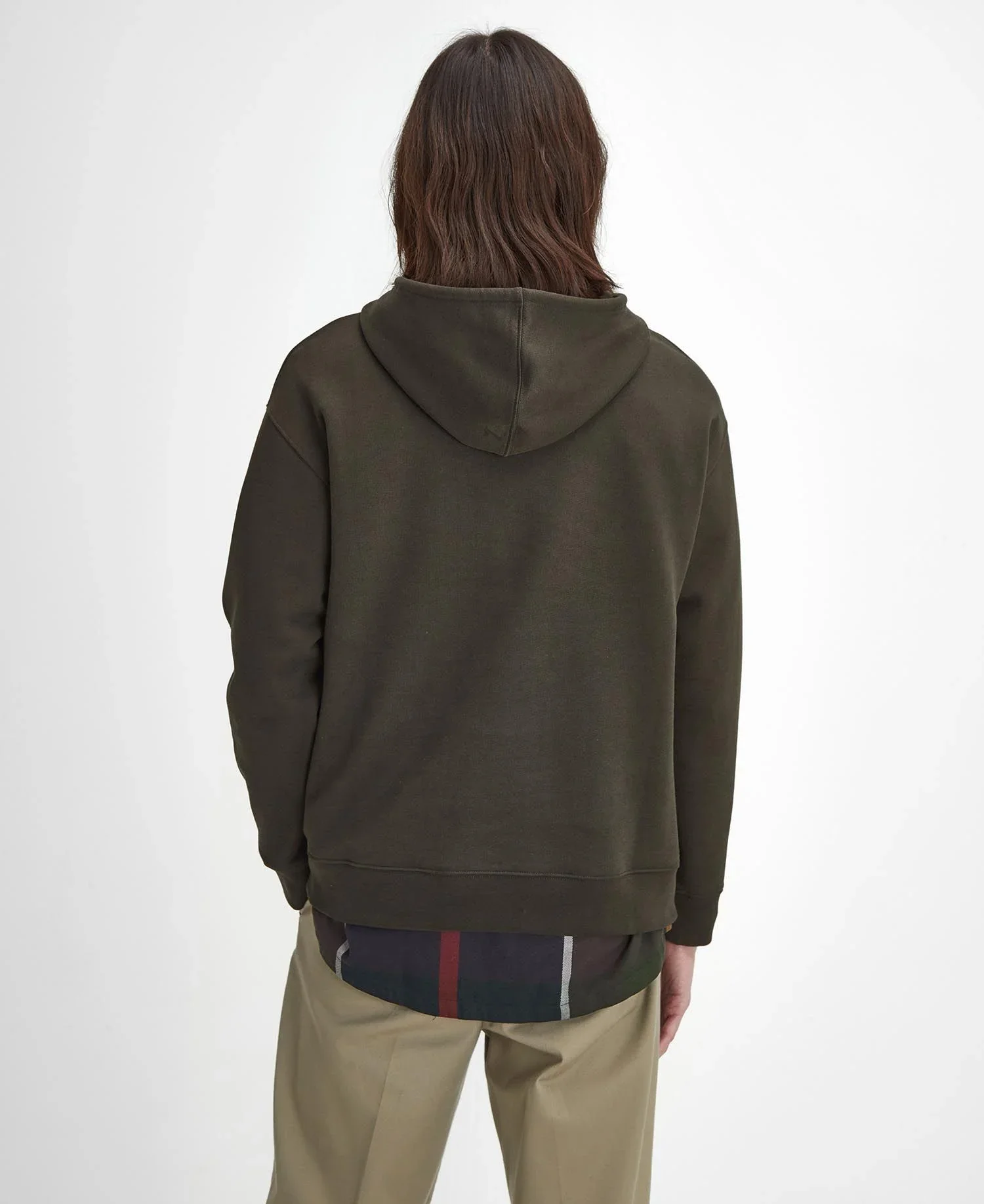 Barbour Felpa Con cappuccio Uomo Brushed Nicholas Verde - Image 4