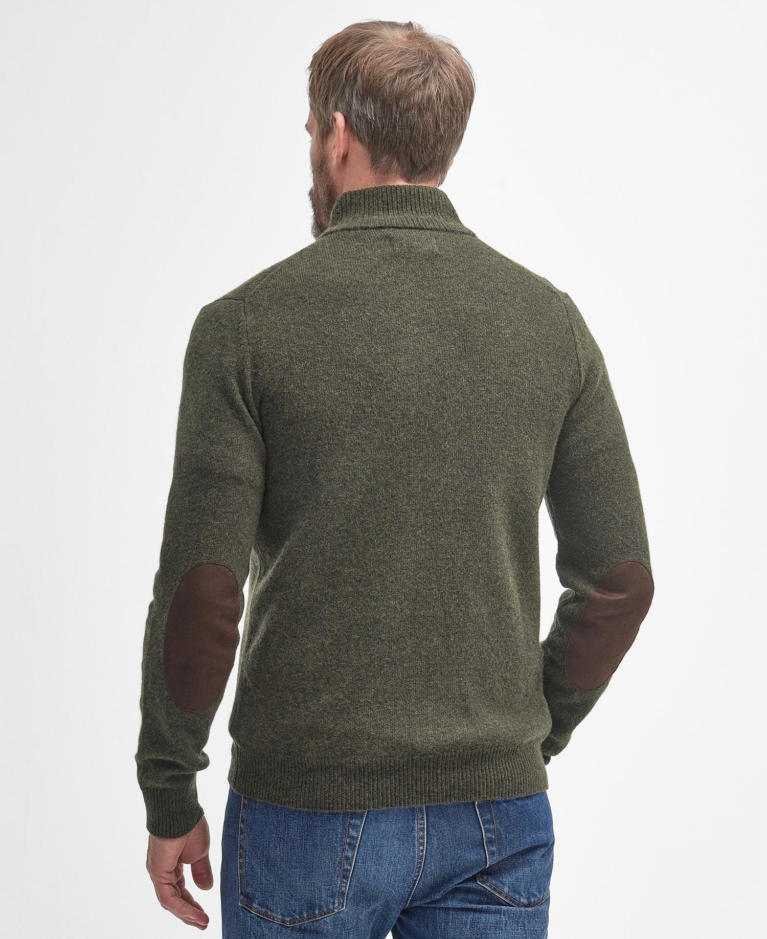 Barbour Maglia in lana da uomo Essential Patch Verde - Image 7
