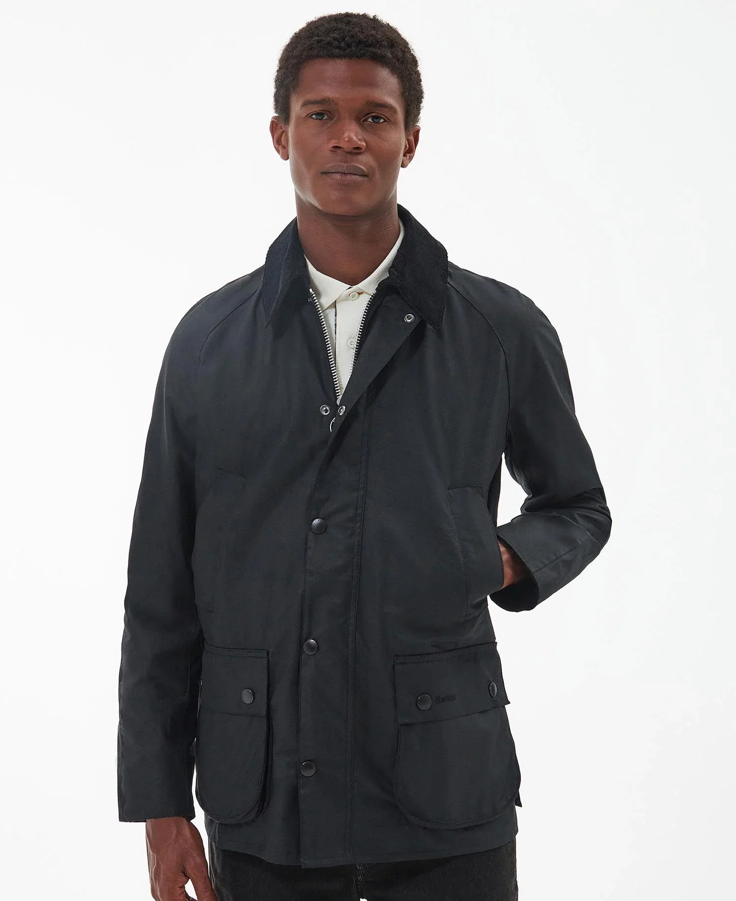 Barbour Giacca da Uomo cerata Ashby Nera - Image 3