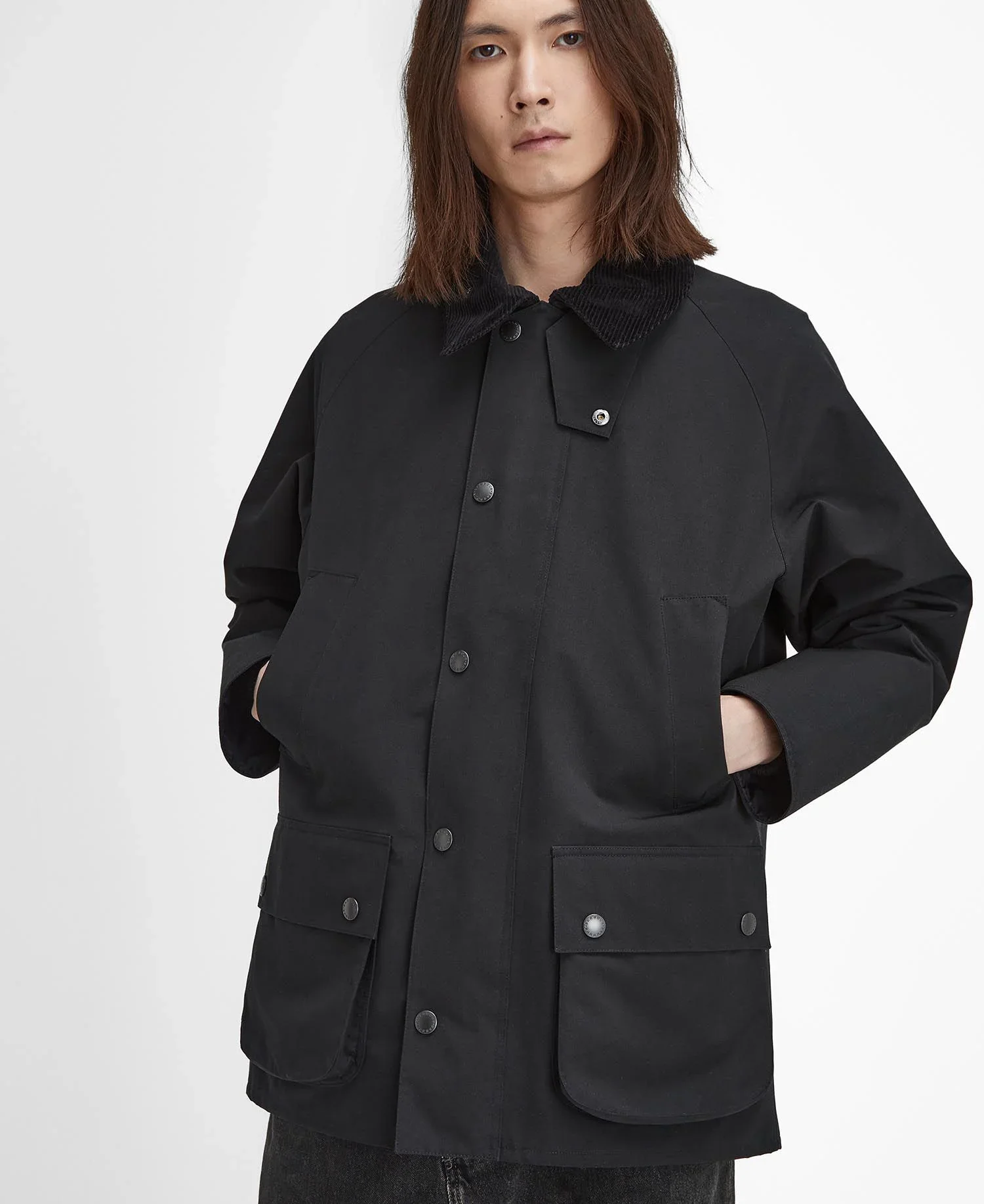 Barbour Giacca da uomo Classic Bedale Nero - Image 5
