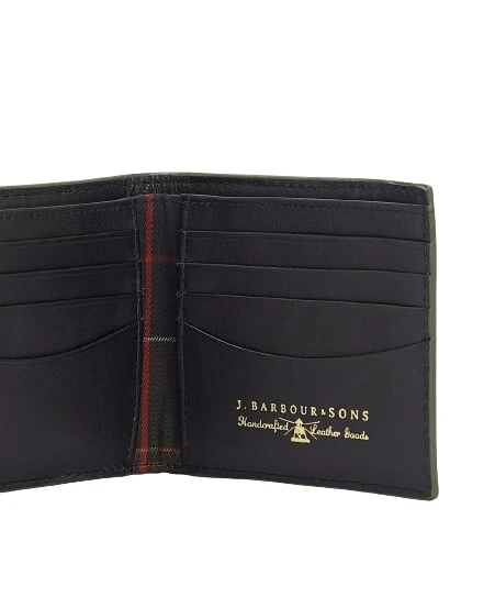 Barbour Grain Leather Billfold Wallet MLG0021BK11 - Image 2