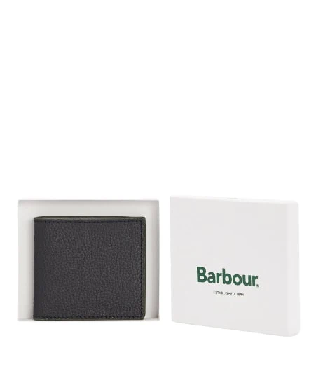 Barbour Grain Leather Billfold Wallet MLG0021BK11 - Image 3
