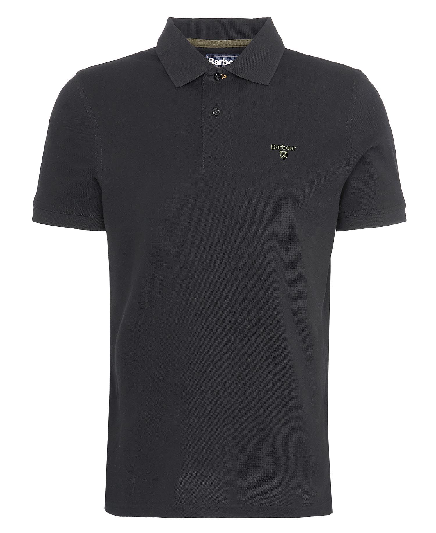 Barbour Polo Sports leggera manica corta da uomo nera