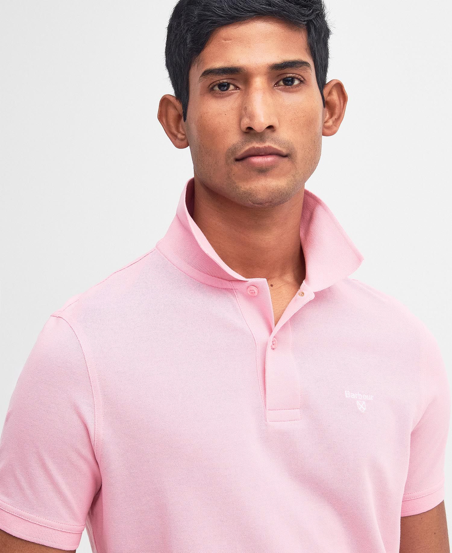 Barbour Polo sports leggera uomo rosa - Image 2