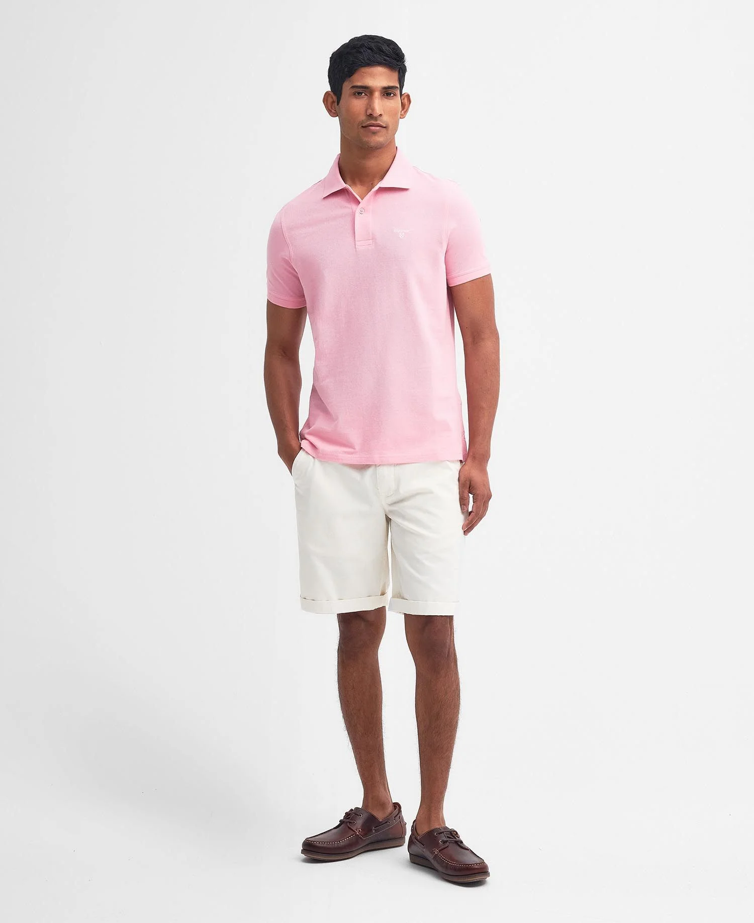 Barbour Polo sports leggera uomo rosa - Image 5