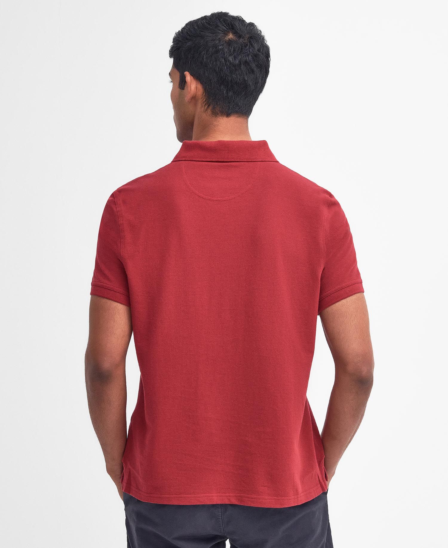 Barbour Polo sports leggera uomo rossa - Image 3