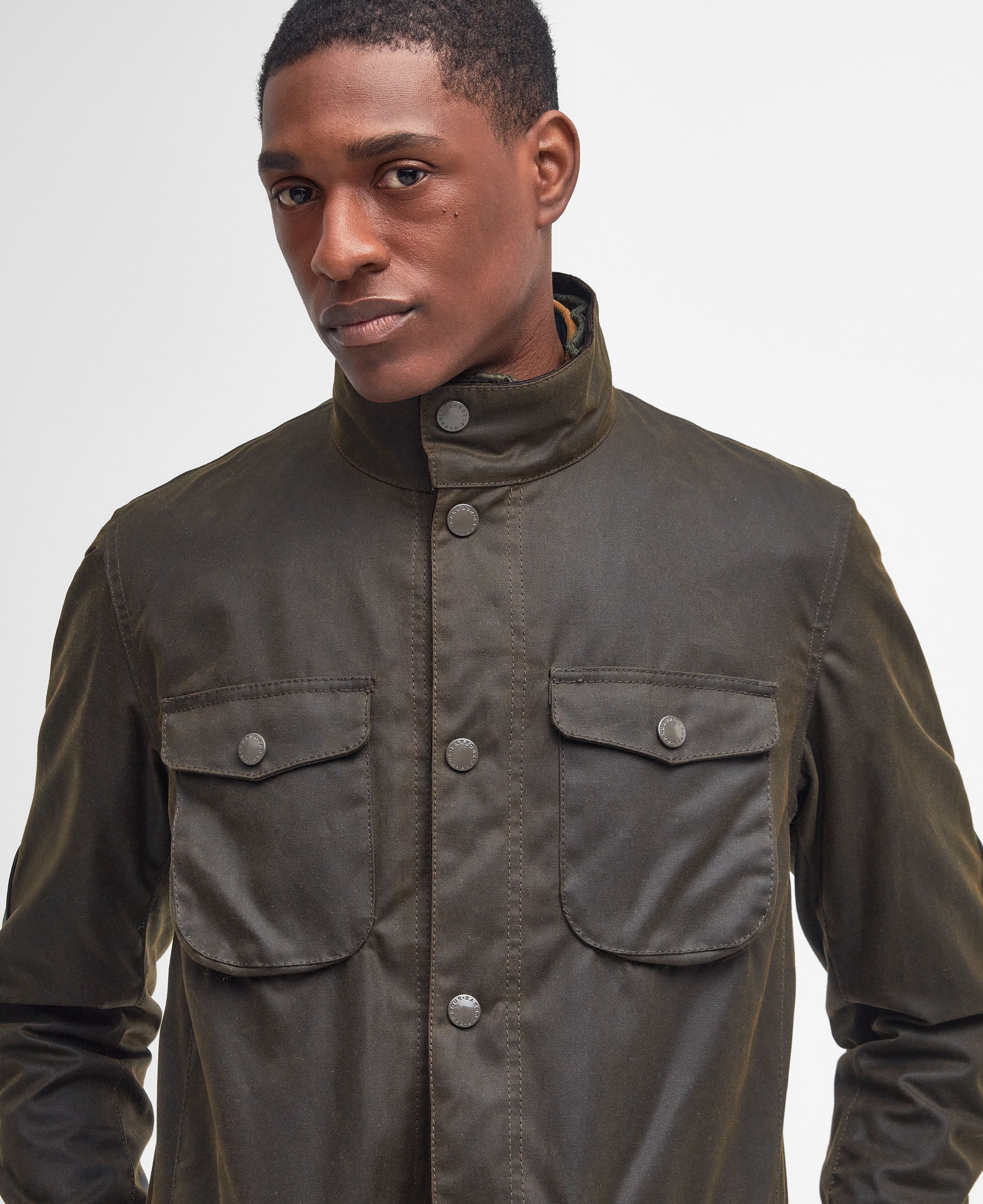 Barbour Giacca da uomo cerata Ogston Wax verde - Image 3