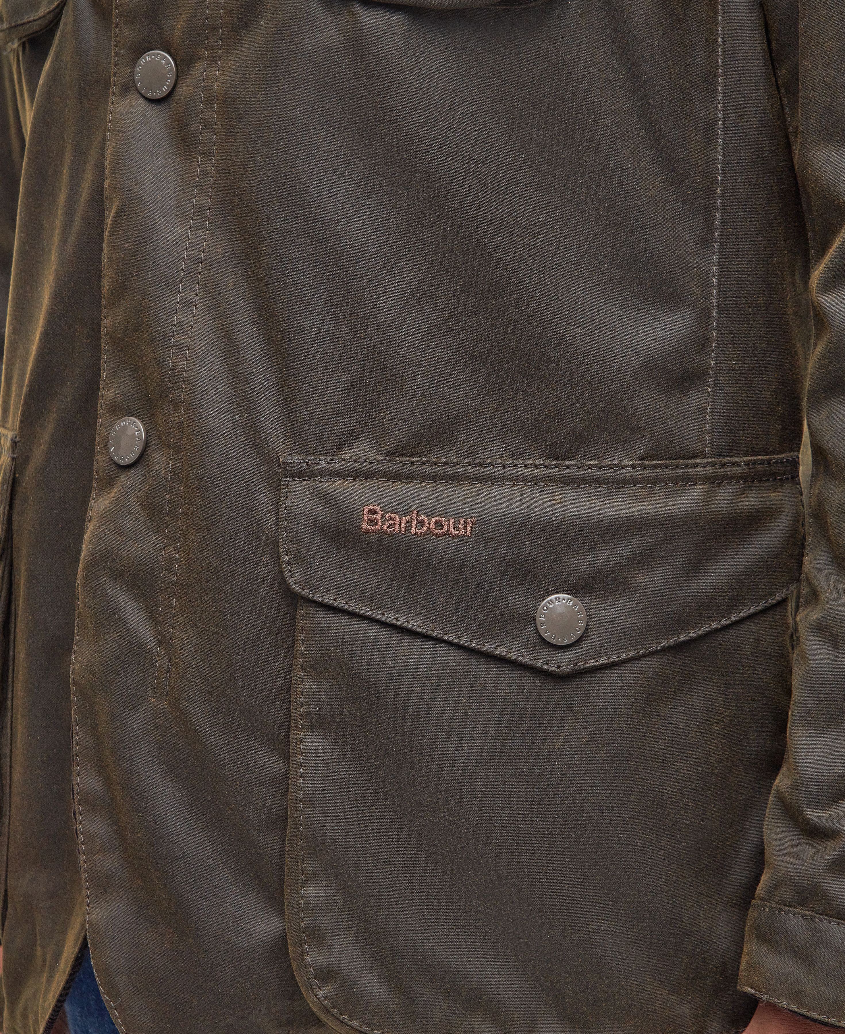 Barbour Giacca da uomo cerata Ogston Wax verde - Image 8