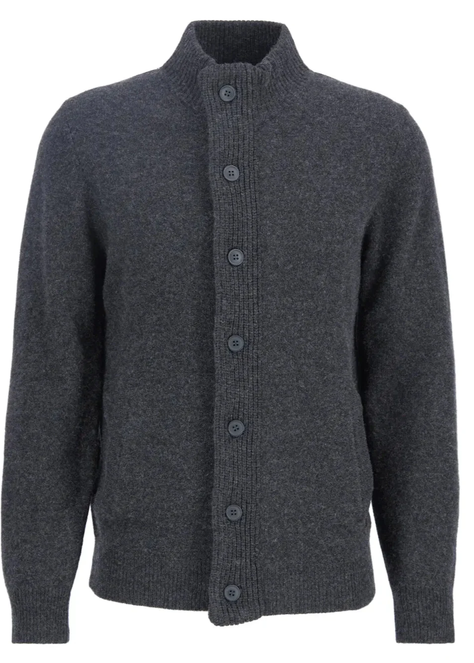 Barbour Maglione da uomo con zip Patch Grigia