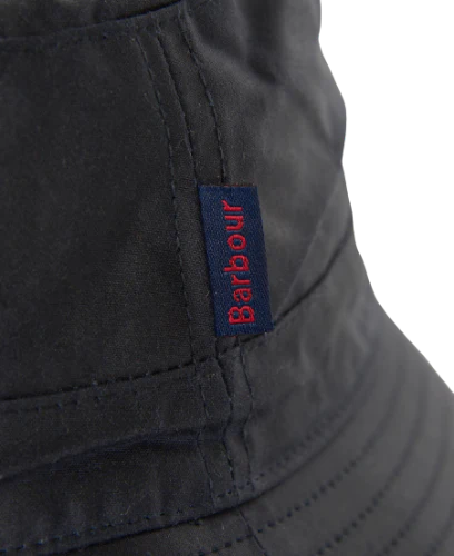 Barbour Cappello pescatore cerato Wax Sports blu MHA0001NY91 - Image 3