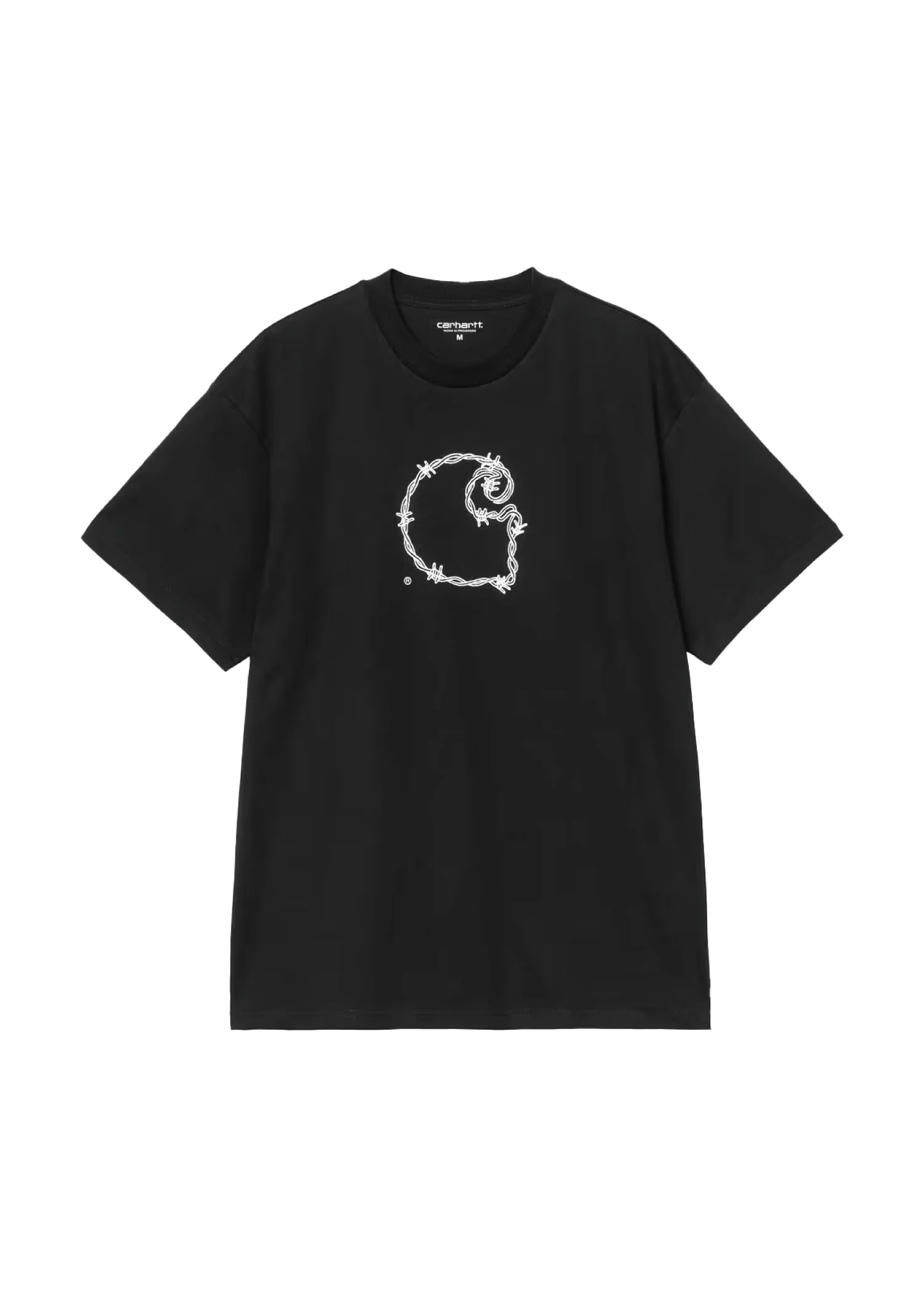 Carhartt Wip T-Shirt da uomo manica corta Barbwire nera
