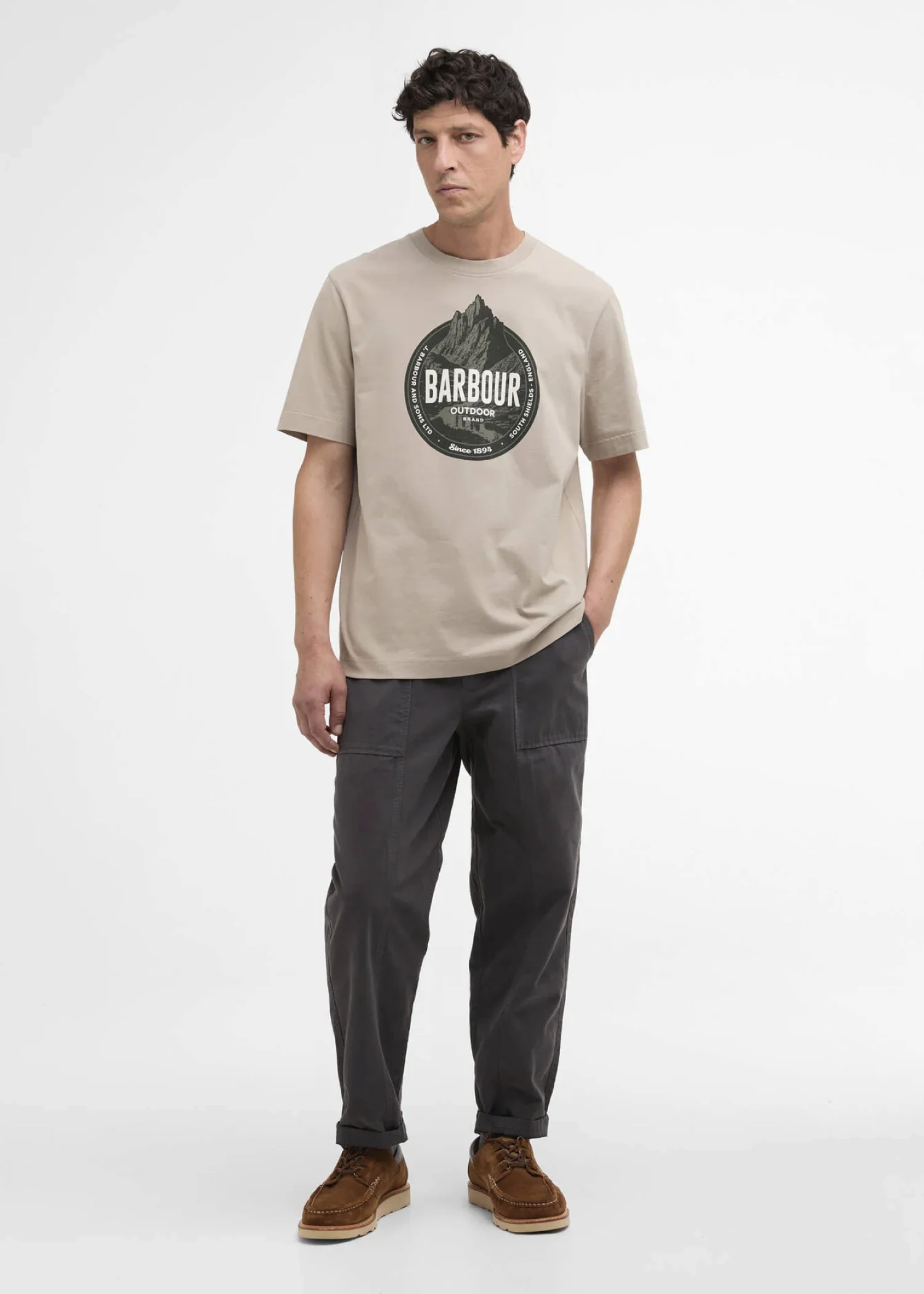 Barbour T-Shirt da uomo manica corta Basswood - Image 2