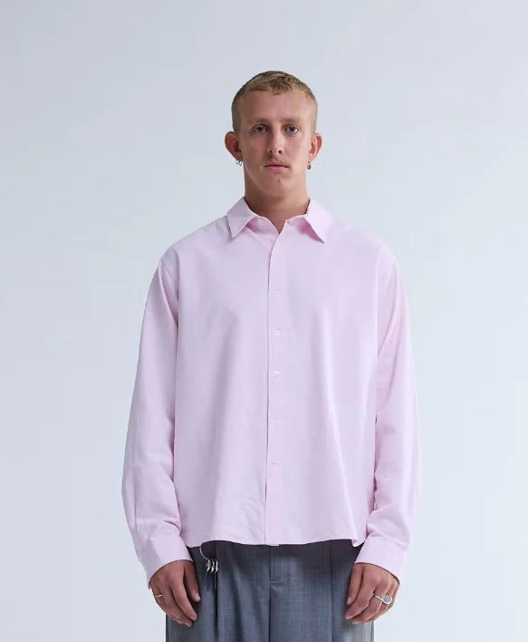 New Amsterdam Camicia a righe Beach Oxford rosa/bianco - Image 3
