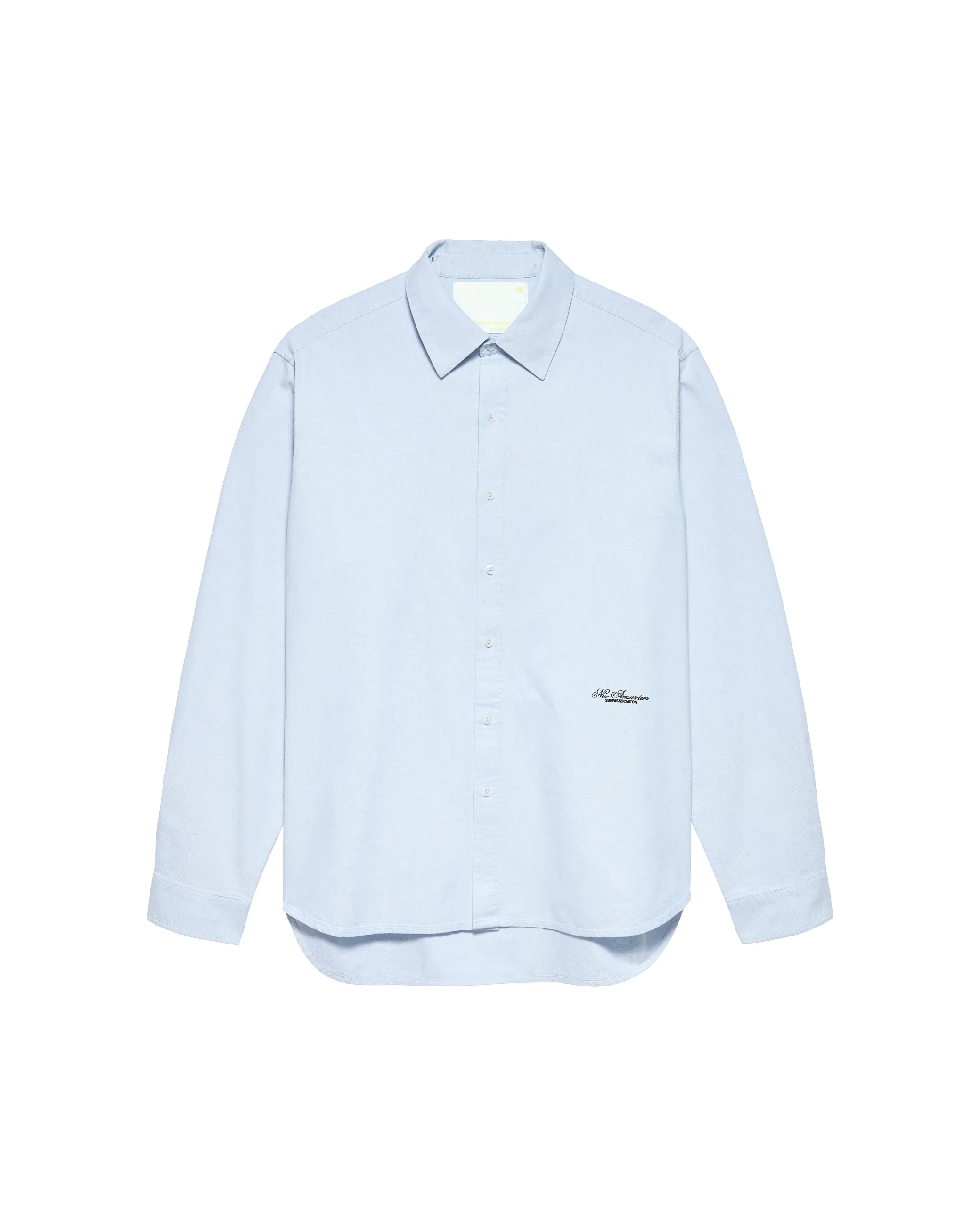 New Amsterdam Camicia Oxford a uomo Beach celeste