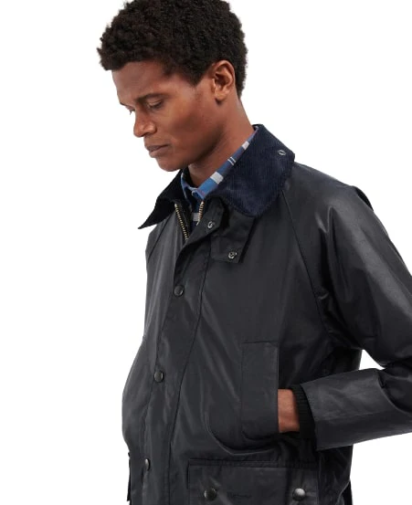 Barbour Giacca cerata da uomo Bedale Wax blu MWX0018NY91 - Image 3