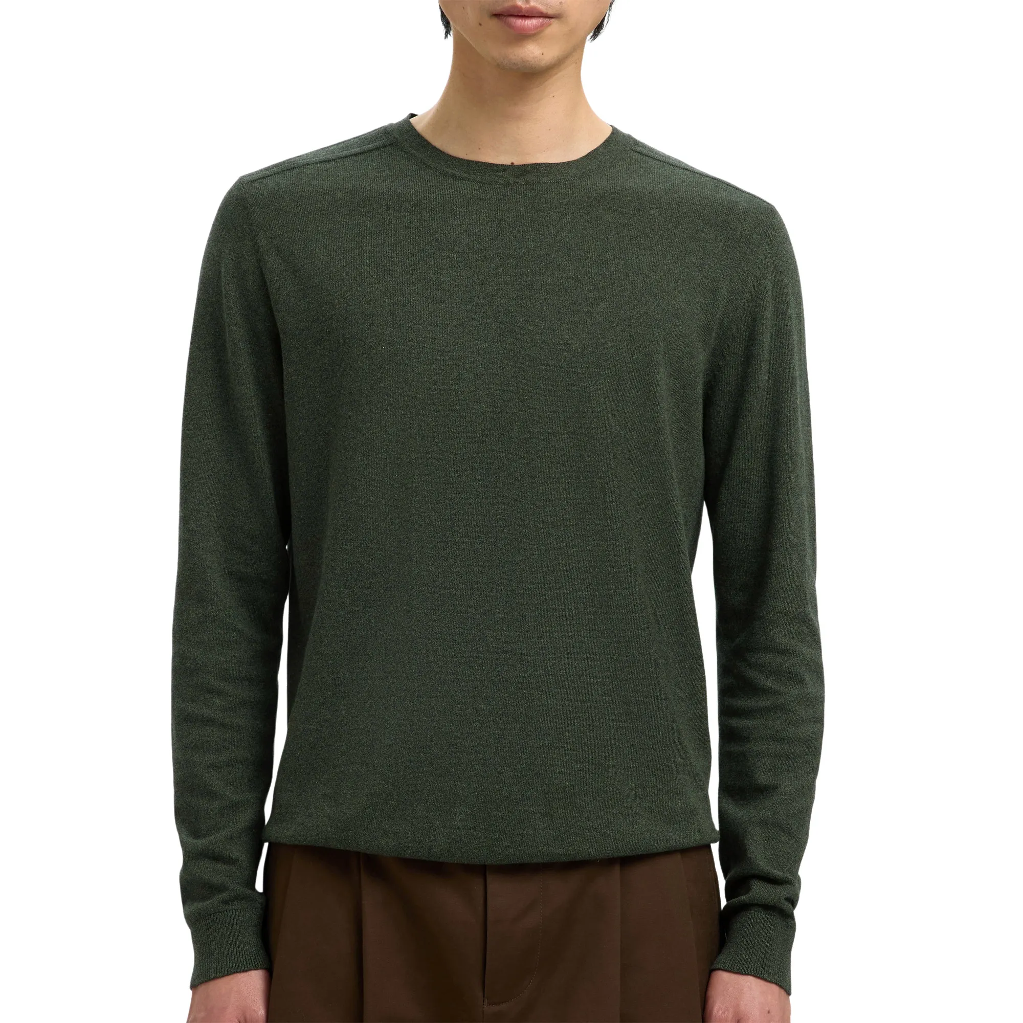 Selected Maglia girocollo da uomo Berg verde - Image 6