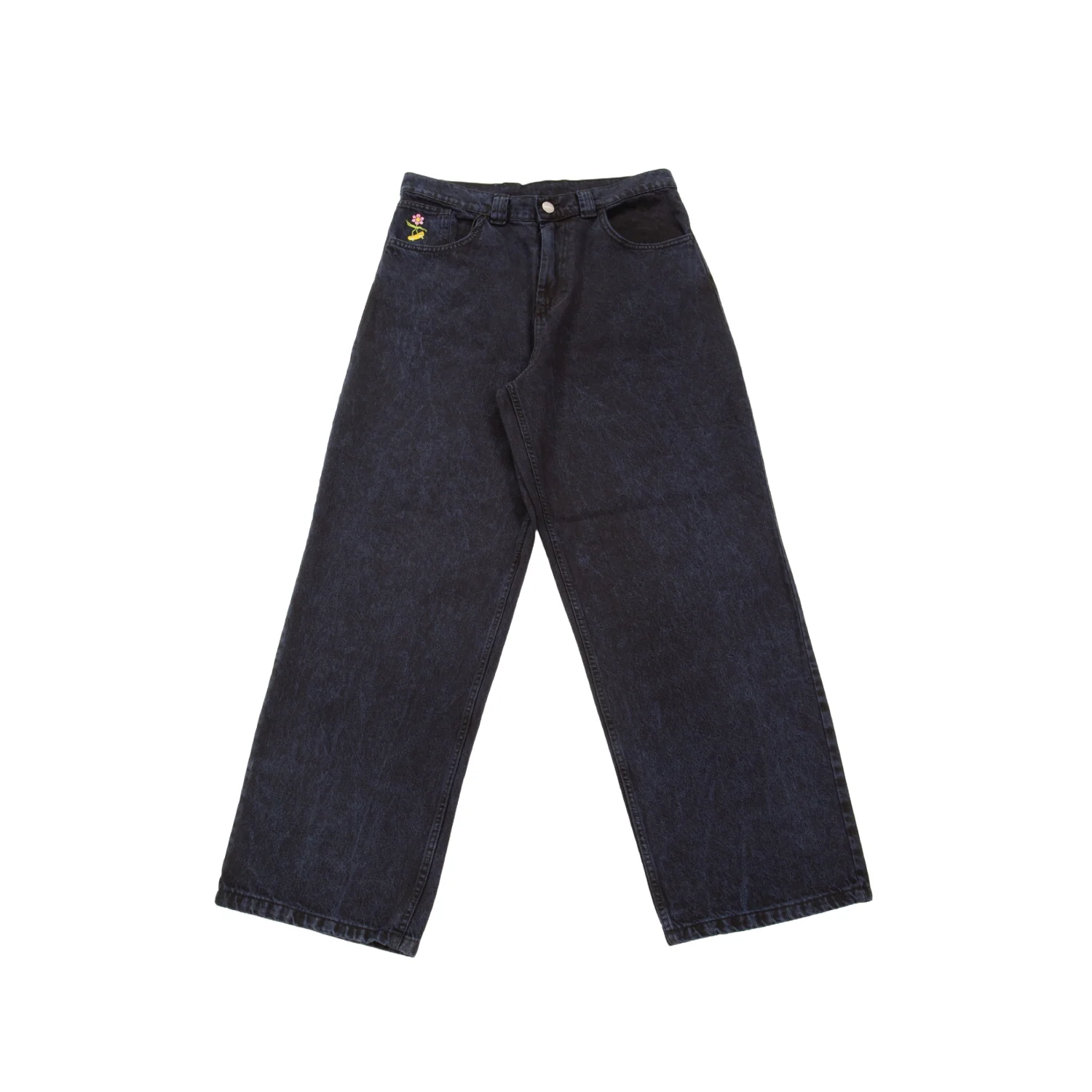 Bushwick Jeans uomo BIG BAGGY nero/blu