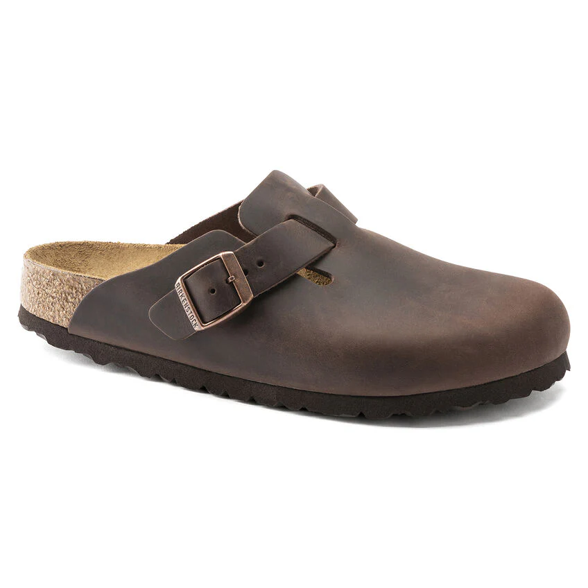Birkenstock Sandalo unisex Boston marrone (Calzata Stretta)