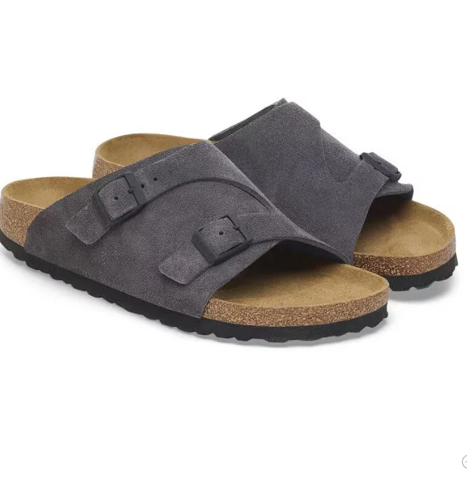 Birkenstock Sandali Unisex Zurich (Calzata Stretta) Grigio - Image 4