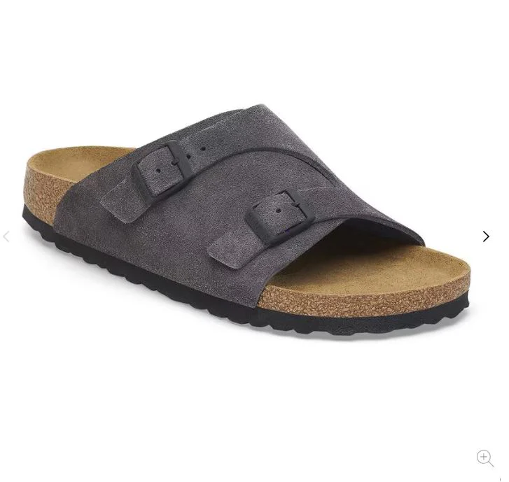 Birkenstock Sandali Unisex Zurich (Calzata Stretta) Grigio - Image 6
