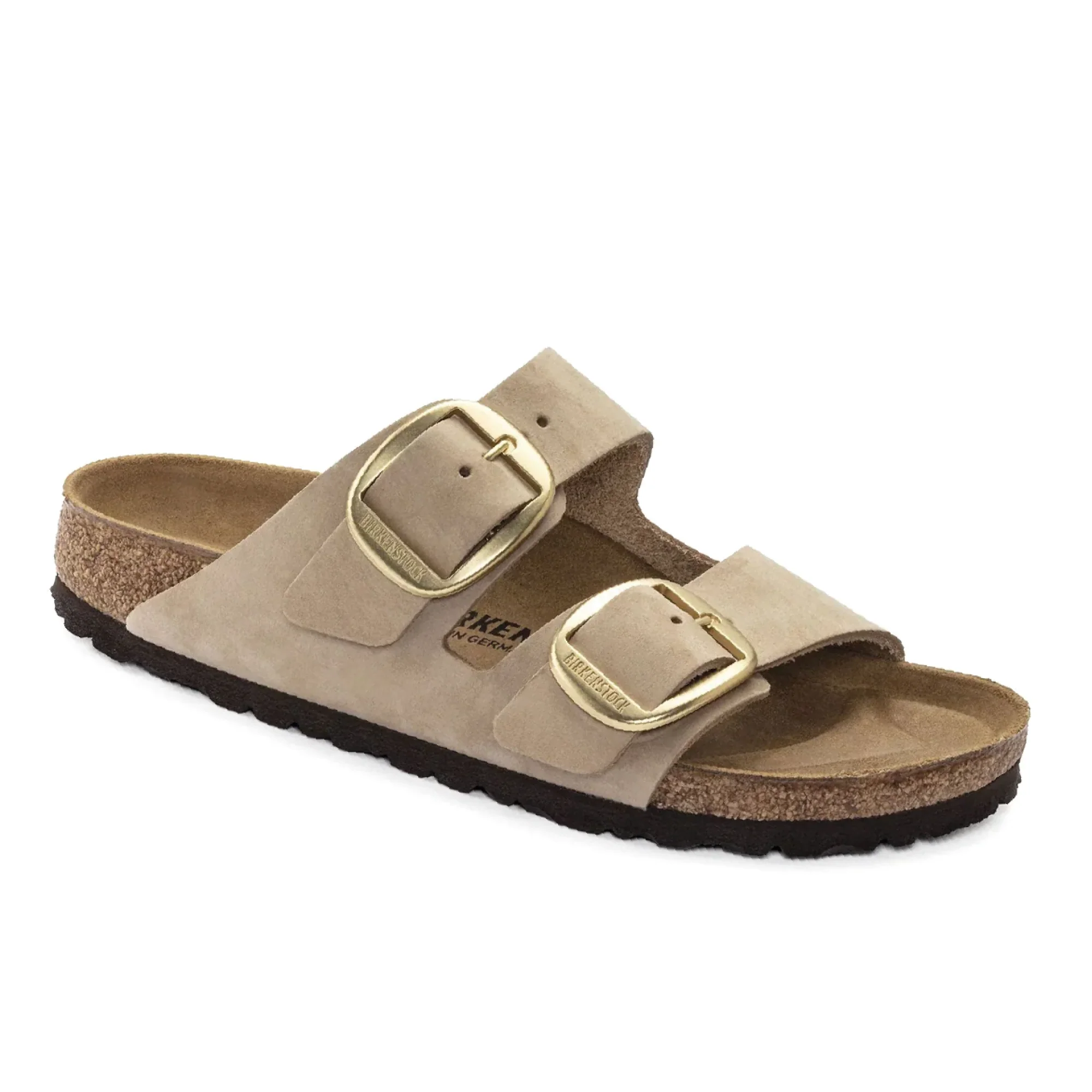 Birkenstock Sandalo in pelle da donna Arizona Big Buckle (Calzata Stretta)Beige