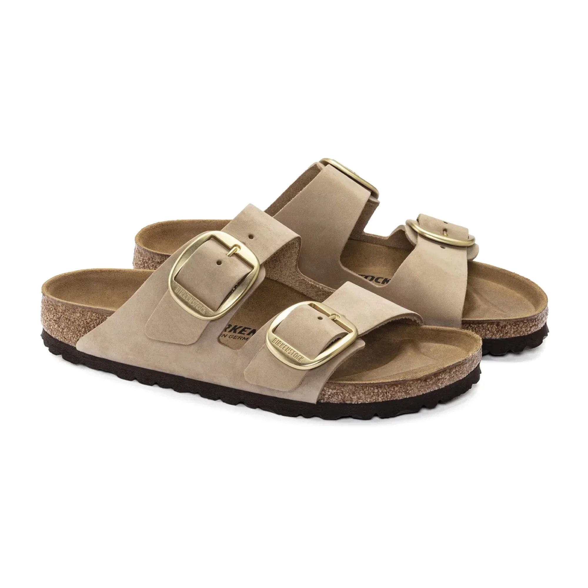 Birkenstock Sandalo in pelle da donna Arizona Big Buckle (Calzata Stretta)Beige - Image 2
