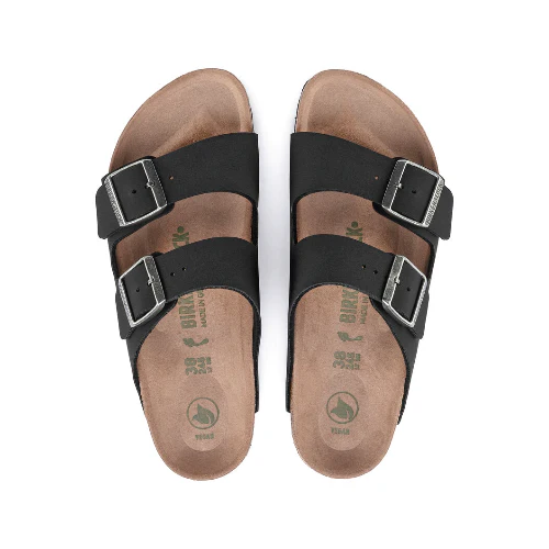 Birkenstock Sandalo Unisex Arizona vegan (Calzata Stretta) Nero - Image 4