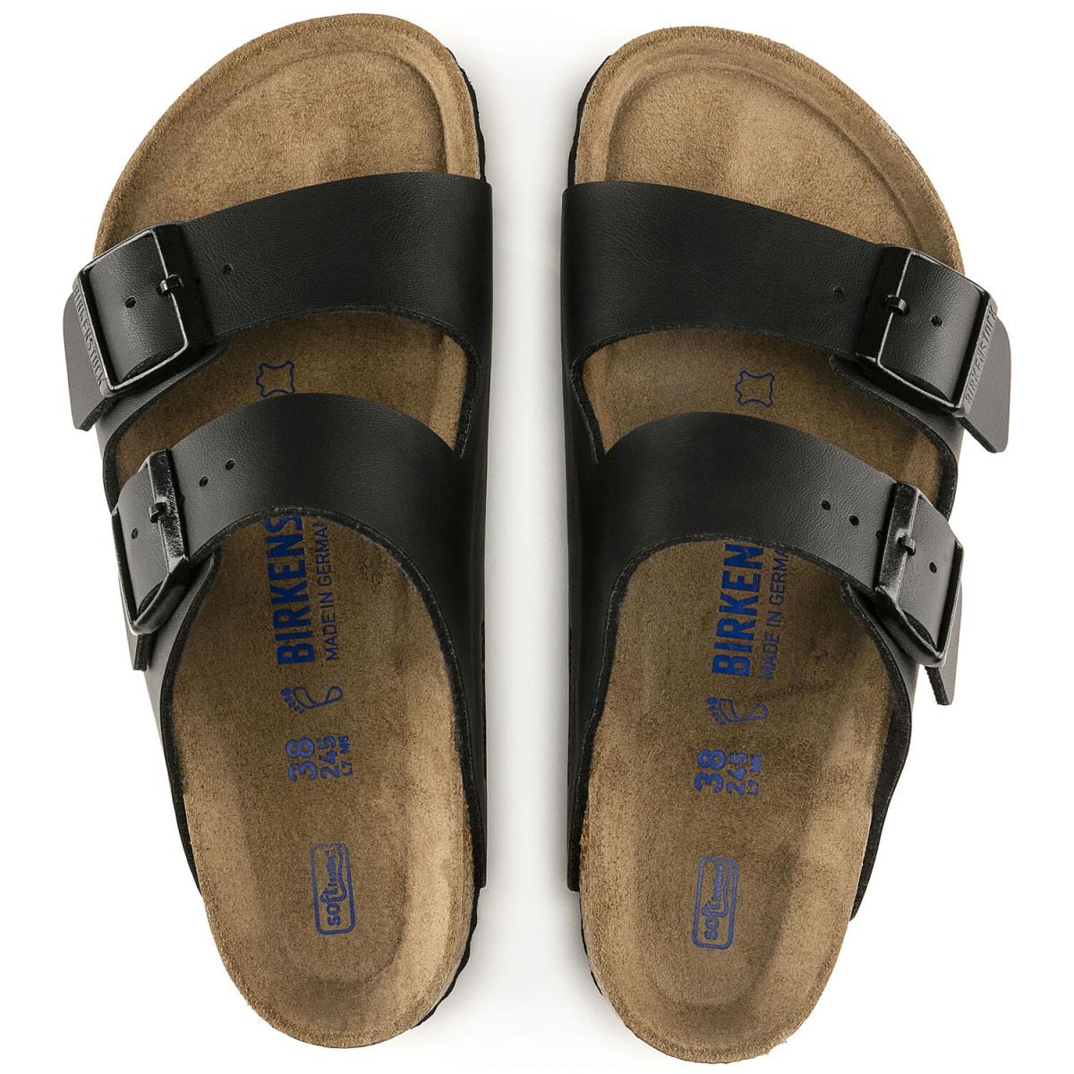 Birkenstock Sandalo Unisex Arizona Soft Footbed Nero (Calzata Stretta) - Image 3